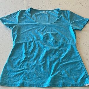 Eddie Bauer Women’s Lightweight Scoop Neck Athletic Top - Teal Medium